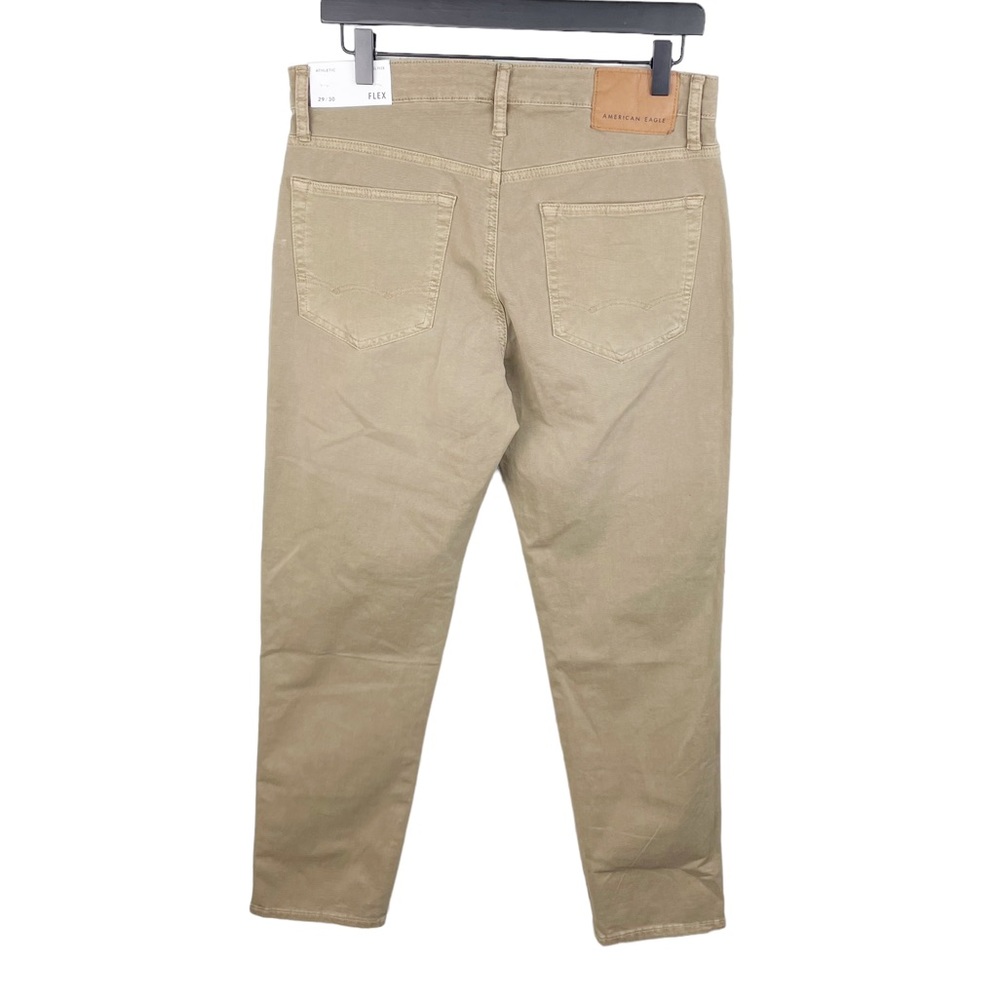 NEW American Eagle Men's Next Level Flex Athletic Tan Khaki Jeans Size 29 x 30 - Picture 2 of 10